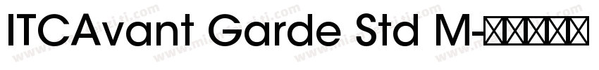 ITCAvant Garde Std M字体转换